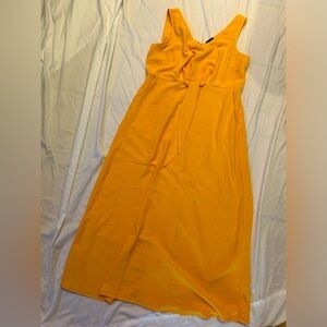 Halogen yellow tie dress